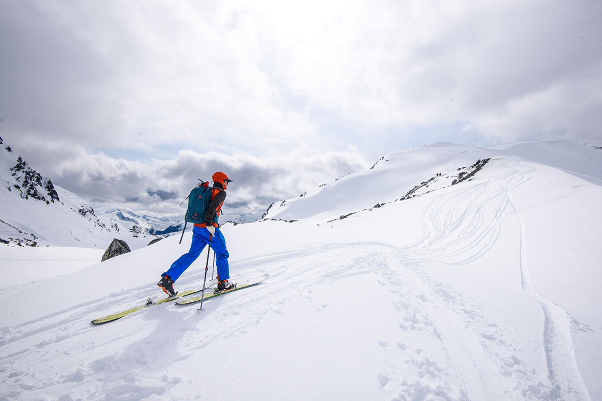 Backcountry skis (touring in mountains)